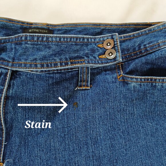 Khazana Jeans Straight Leg Dark Wash Stretch Highrise Curvy Plus Size 24W - Picture 7 of 14